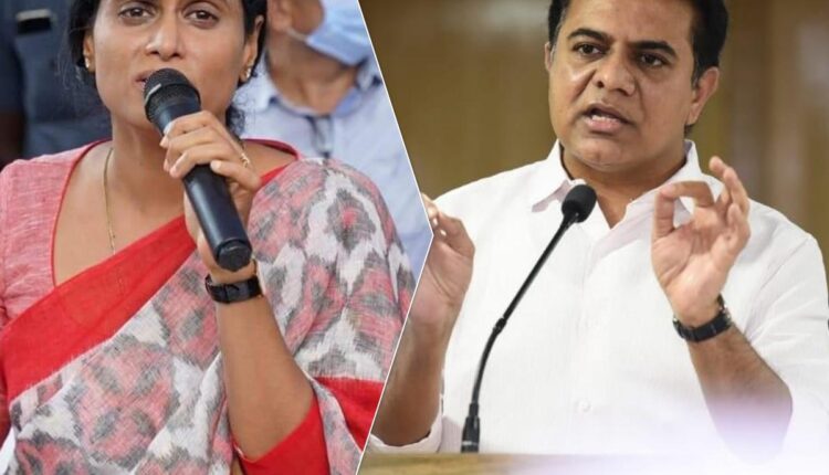 teluguism-YS Sharmila KTR