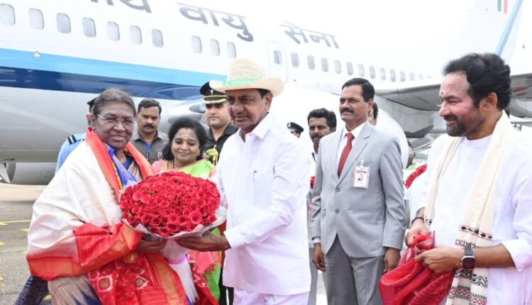 teluguism-President Murmu KCR