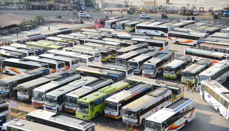 Teluguism-AP RTC Buses Bandh