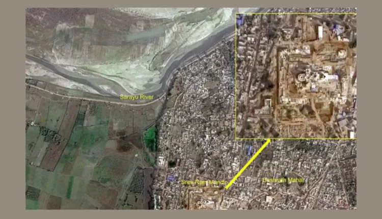 Teluguism - Ayodhya Rammandir from Space