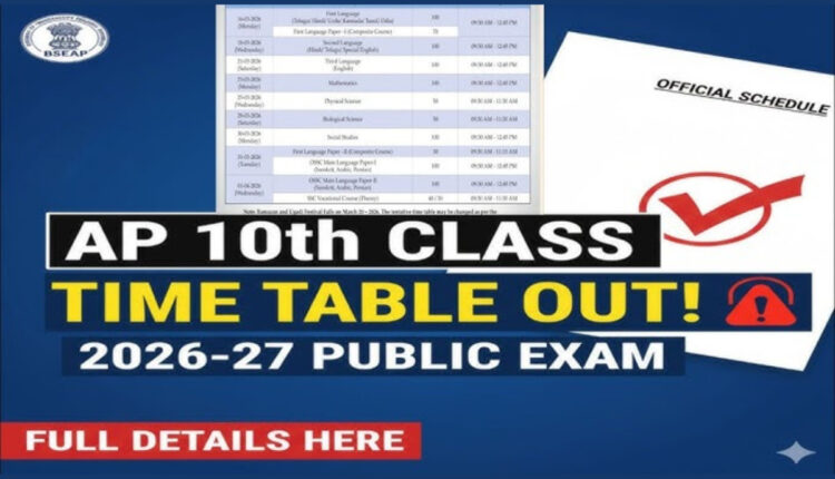 Teluguism - SSC Exam Schedule